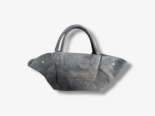 Bag suede grey ‘love’